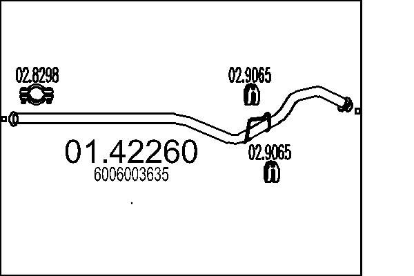 Rura wydechowa MTS 01.42260