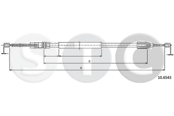 Cięgło, hamulec postojowy STC T483074