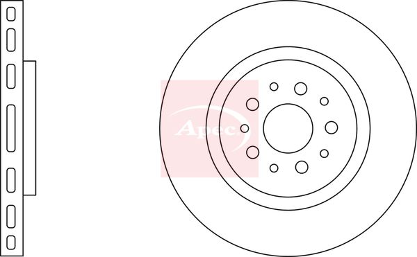 Apec - Front Brake Disc