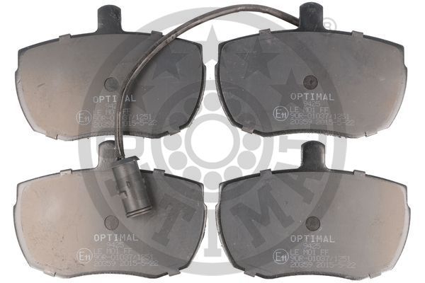 Zestaw klocków hamulcowych, hamulce tarczowe OPTIMAL BP-09425