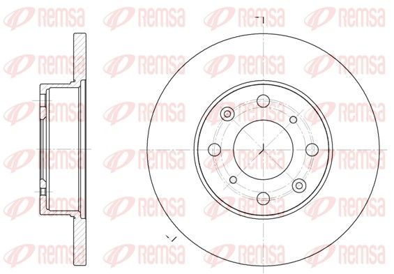Tarcza hamulcowa REMSA 6370.00