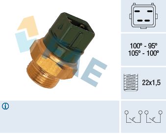 Teplotný spínač ventilátora chladenia FAE 38010