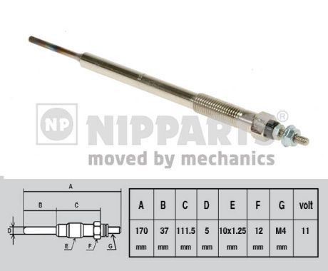 Bujie incandescenta NIPPARTS J5712015