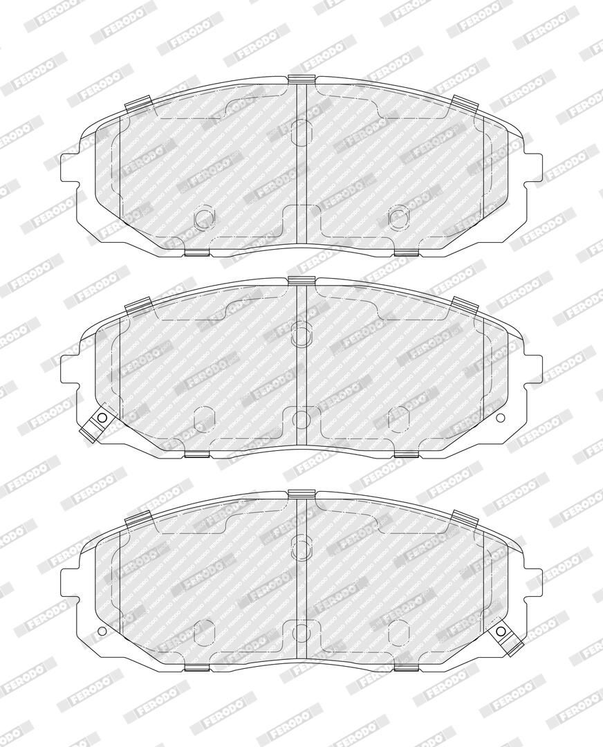 set placute frana,frana disc FERODO PREMIER ECO FRICTION FDB5305