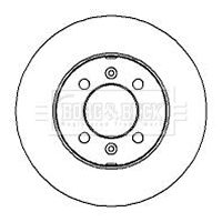 Tarcza hamulcowa BORG & BECK BBD4204