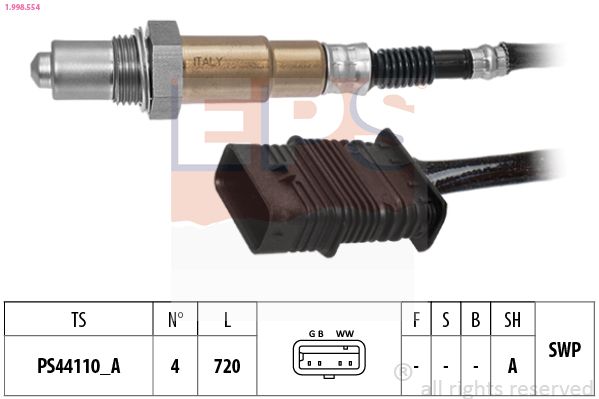 Sonda lambda EPS 1.998.554
