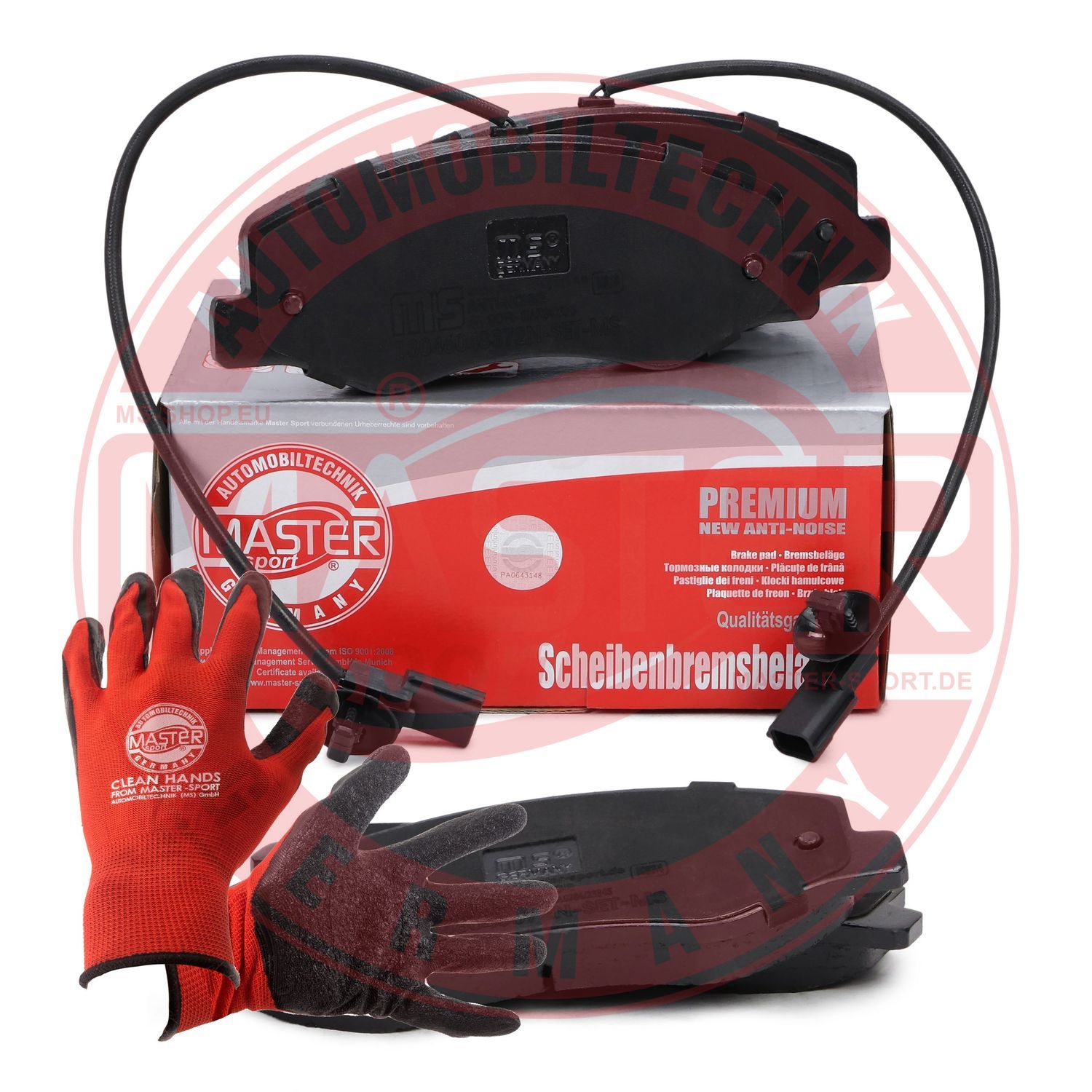 Zestaw klocków hamulcowych, hamulce tarczowe MASTER-SPORT GERMANY 13046048572N-SET-MSP