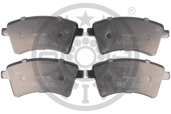 Zestaw klocków hamulcowych, hamulce tarczowe OPTIMAL BP-12463