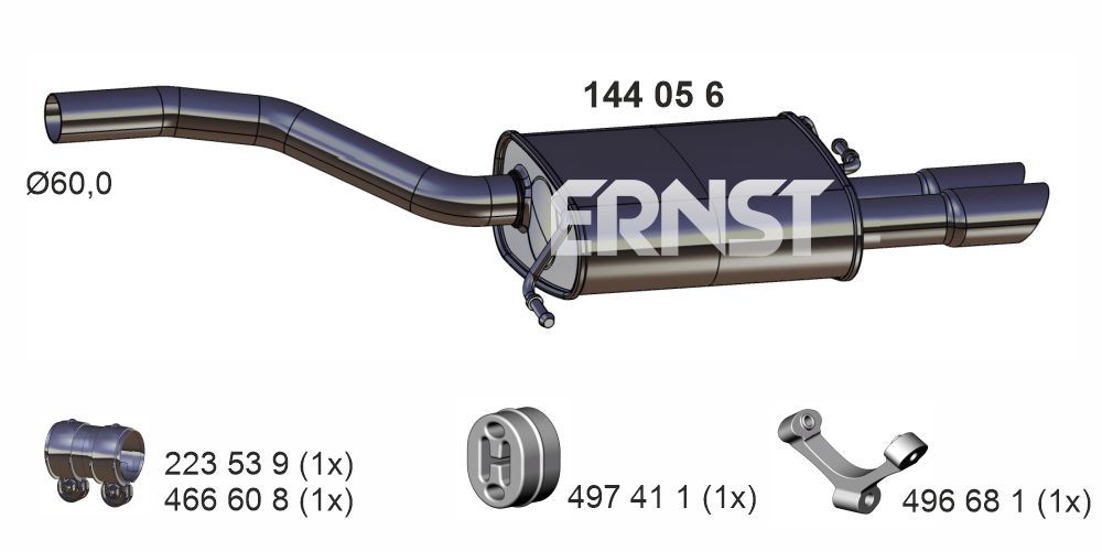 Toba esapament finala ERNST 144056
