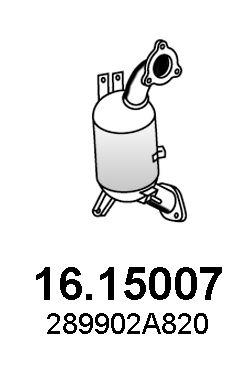 Filtru funingine/particule, sist.de esapament ASSO 16.15007