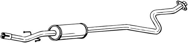 Tłumik środkowy BOSAL 174100J040
