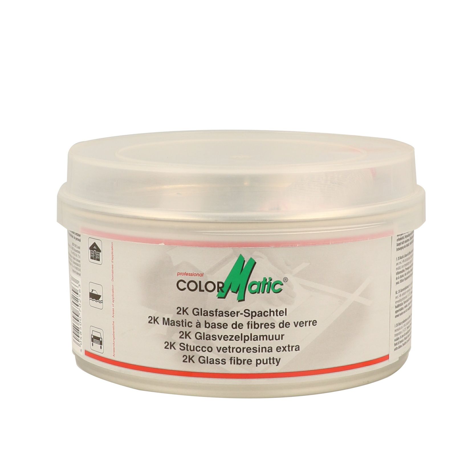 spaclu fibra de sticla COLORMATIC 2K Glass Fibre Putty grey green matt 1000 g 702563