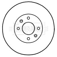 Tarcza hamulcowa BORG & BECK BBD4818