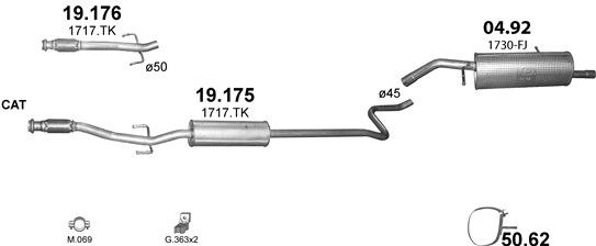 Układ wydechowy POLMO POLMO99927