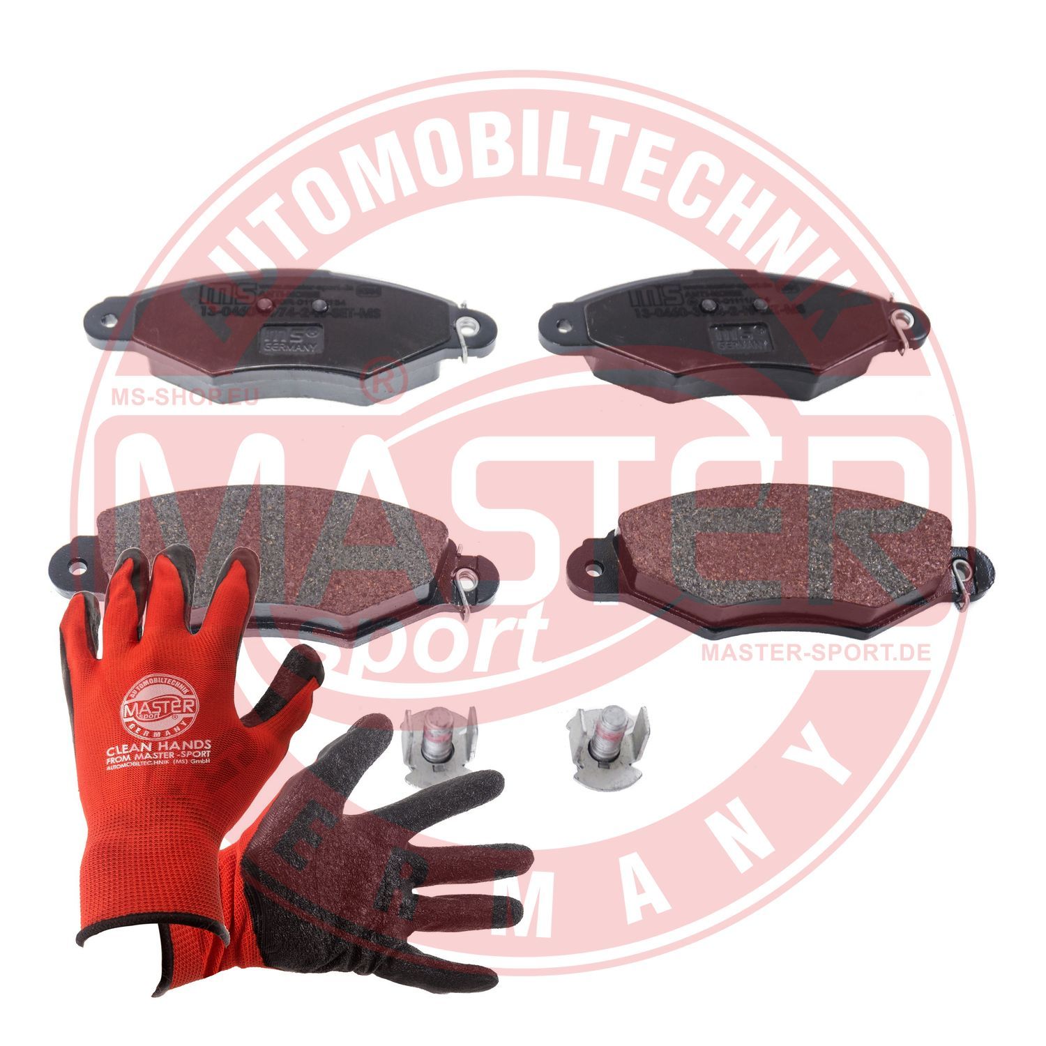 Zestaw klocków hamulcowych, hamulce tarczowe MASTER-SPORT GERMANY 13046039742N-SET-MSP