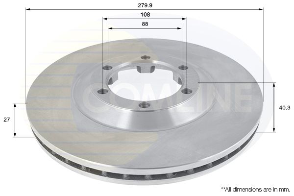 Tarcza hamulcowa COMLINE ADC0709V
