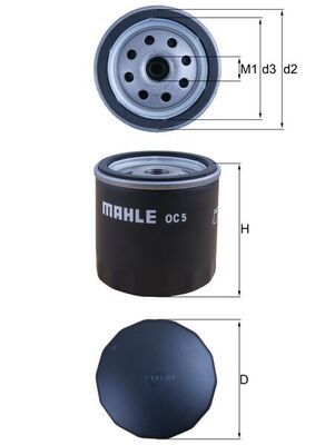 Olejový filtr MAHLE OC 5