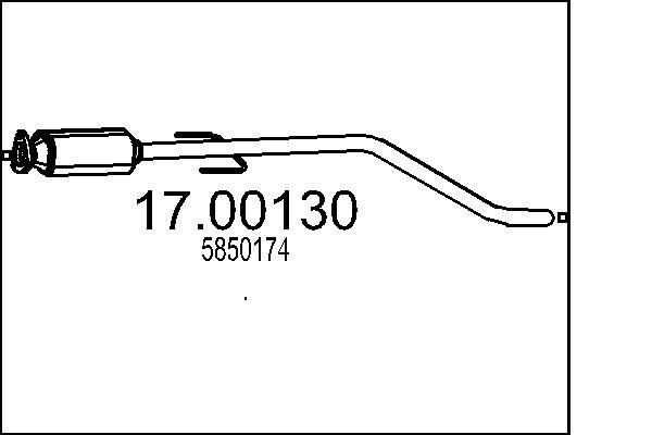 Filtr sadzy / filtr cząstek stałych, układ wydechowy MTS 5850174