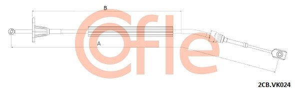 Naciąg linki, ręczna skrzynia biegów COFLE 2CB.VK024