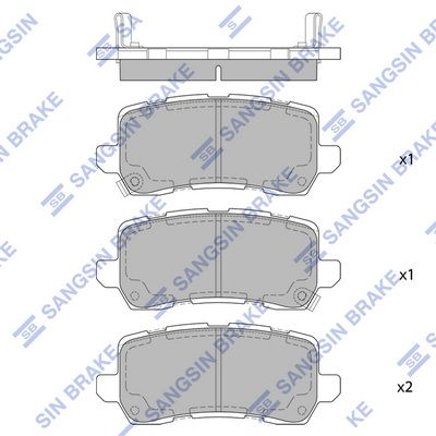 set placute frana,frana disc HI-Q SP4065