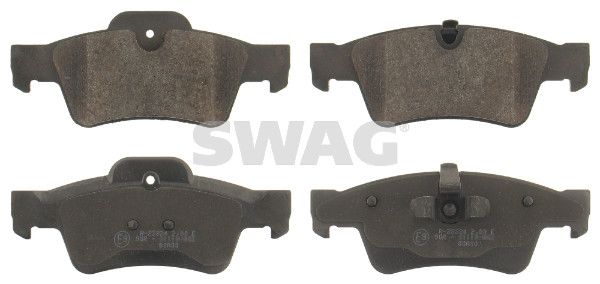Levně Sada brzdových destiček, kotoučová brzda SWAG 10 91 6615
