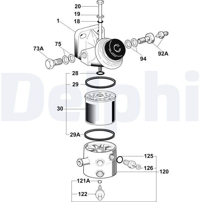 Filtr paliwa DELPHI 6260B650B