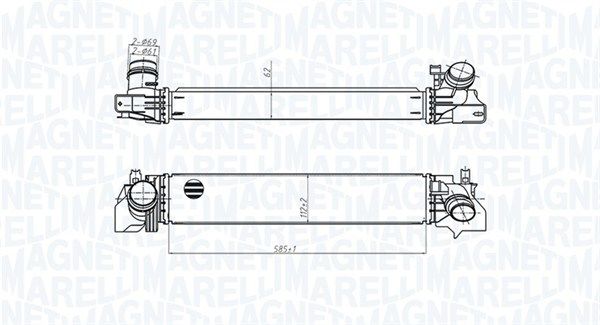 Chłodnica powietrza doładowującego MAGNETI MARELLI 351319205540