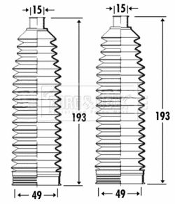 Zestaw osłon, układ kierowniczy BORG & BECK BSG3263