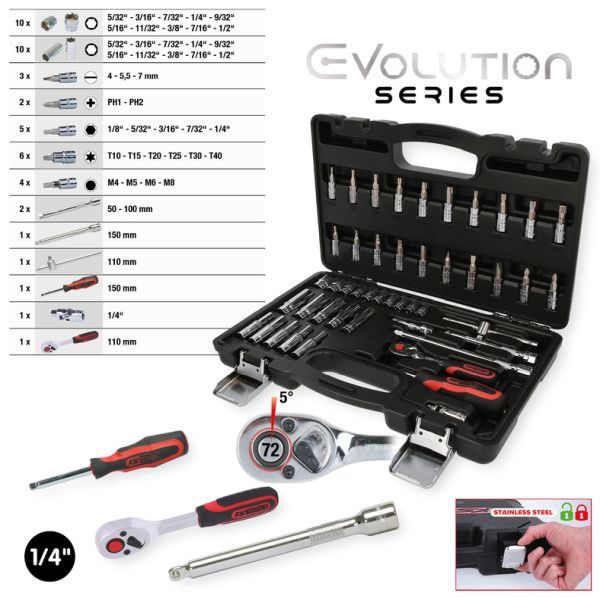 Set chei tubulare KS TOOLS 918.0847