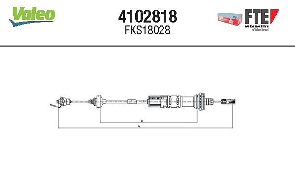 Cablu ambreiaj FTE 4102818