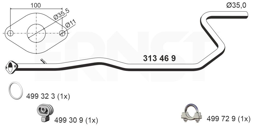 Racord evacuare ERNST 313469