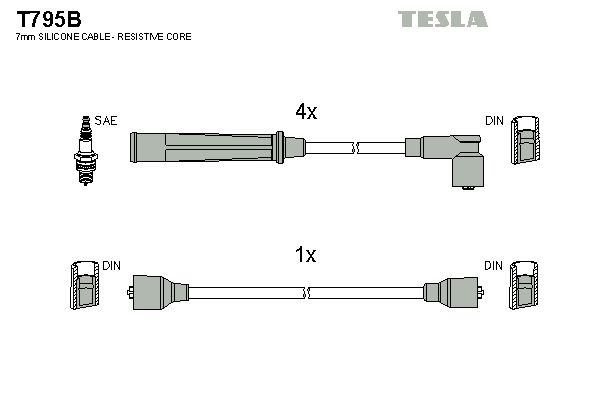 Set cablaj aprindere TESLA T795B