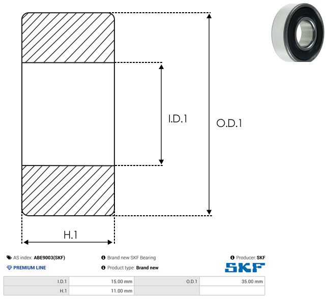 Levně Ložisko AS-PL ABE9003(SKF)