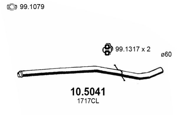 Rura wydechowa ASSO 10.5041