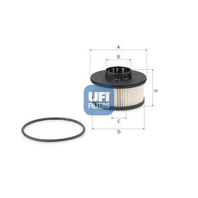 Filtr paliwa UFI 26.201.00