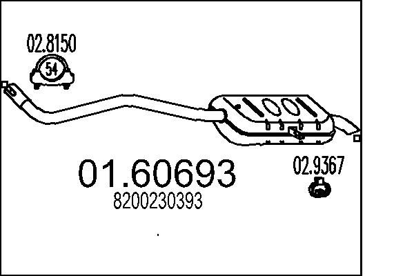 Tłumik końcowy MTS 01.60693