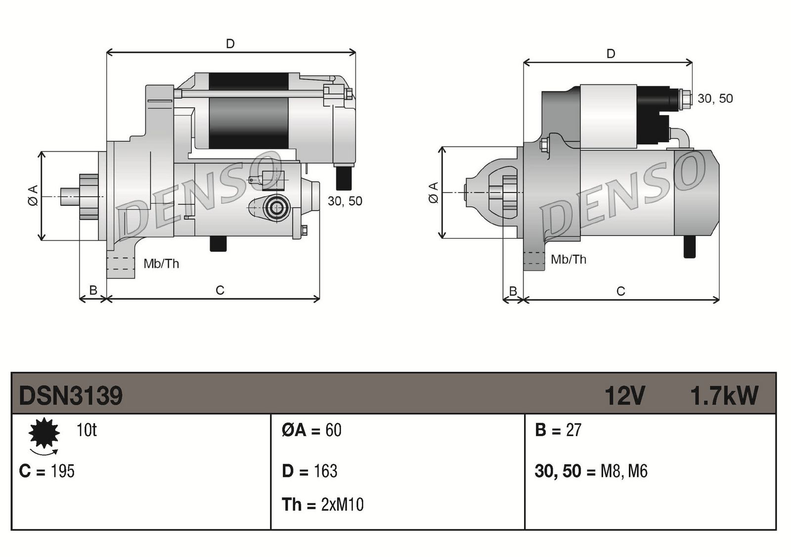 Rozrusznik DENSO DSN3139