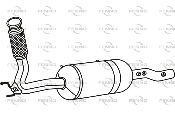 Filtr sadzy / filtr cząstek stałych, układ wydechowy FENNO 7E0254700LX