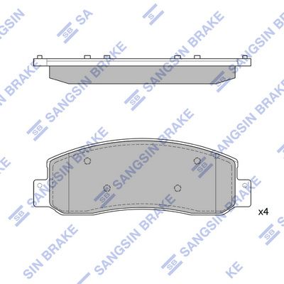 set placute frana,frana disc HI-Q SP1303