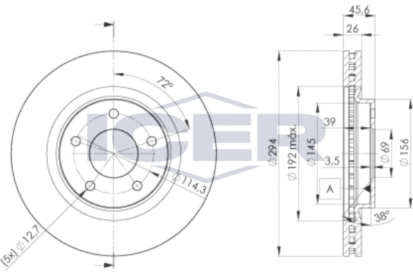 Tarcza hamulcowa ICER 78BD4644-2