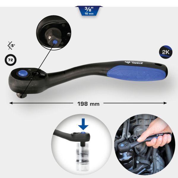 Cheie cu clichet BRILLIANT TOOLS BT021900
