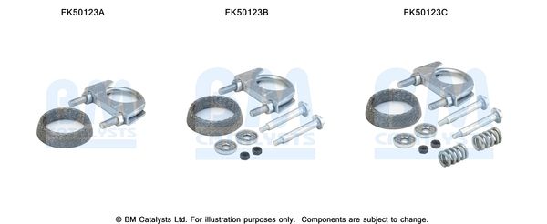 Zestaw montażowy, rura wydechowa BM CATALYSTS FK50123
