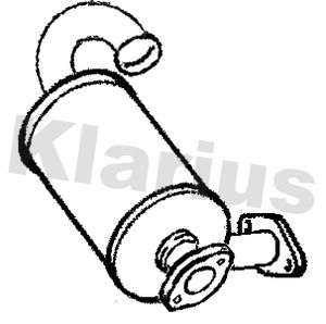 Filtr sadzy / filtr cząstek stałych, układ wydechowy KLARIUS 390591