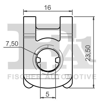 Clip, listwa ochronna FA1 11-40134.5