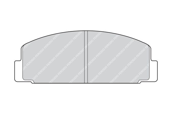 Zestaw klocków hamulcowych, hamulce tarczowe FERODO FDB252