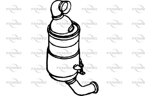 Filtr sadzy / filtr cząstek stałych, układ wydechowy FENNO P9900DPF