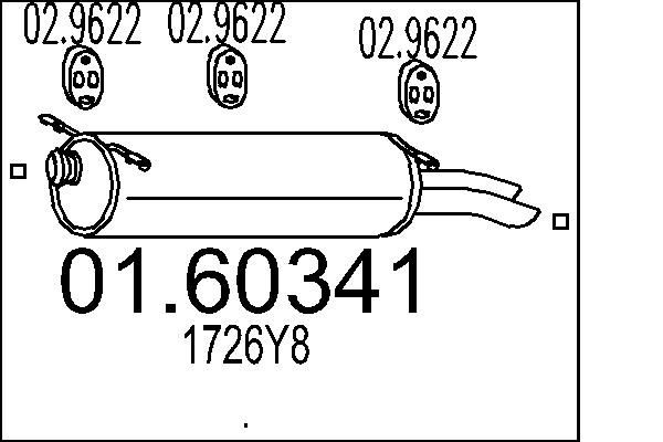 Tłumik końcowy MTS 01.60341