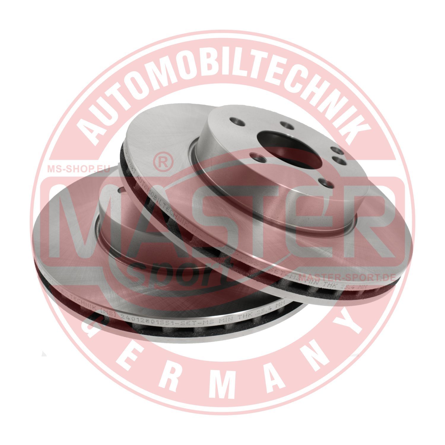 Tarcza hamulcowa MASTER-SPORT GERMANY 24012801551-SET-MS