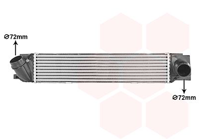 Intercooler, compresor VAN WEZEL 06014732