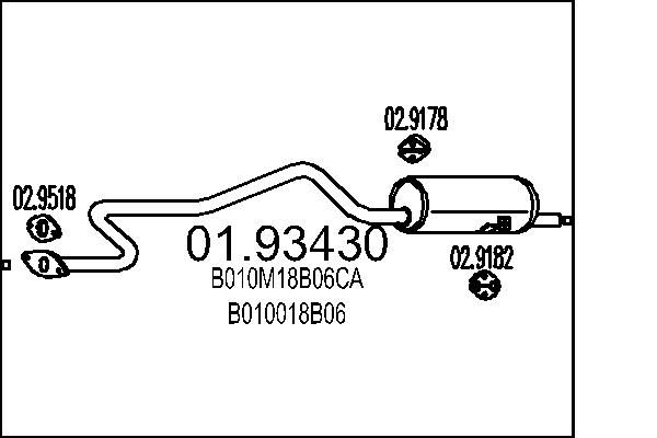 Toba esapament finala MTS 01.93430